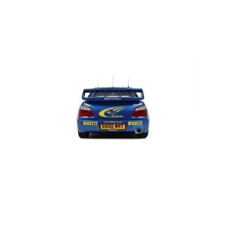 SUBARU IMPREZA (S9) WRC BLUE P. SOLBERG WALES RALLYE 2003 OttO mobile 1:12 Resinemodell (Türen, Motorhaube... nicht zu öffnen!)